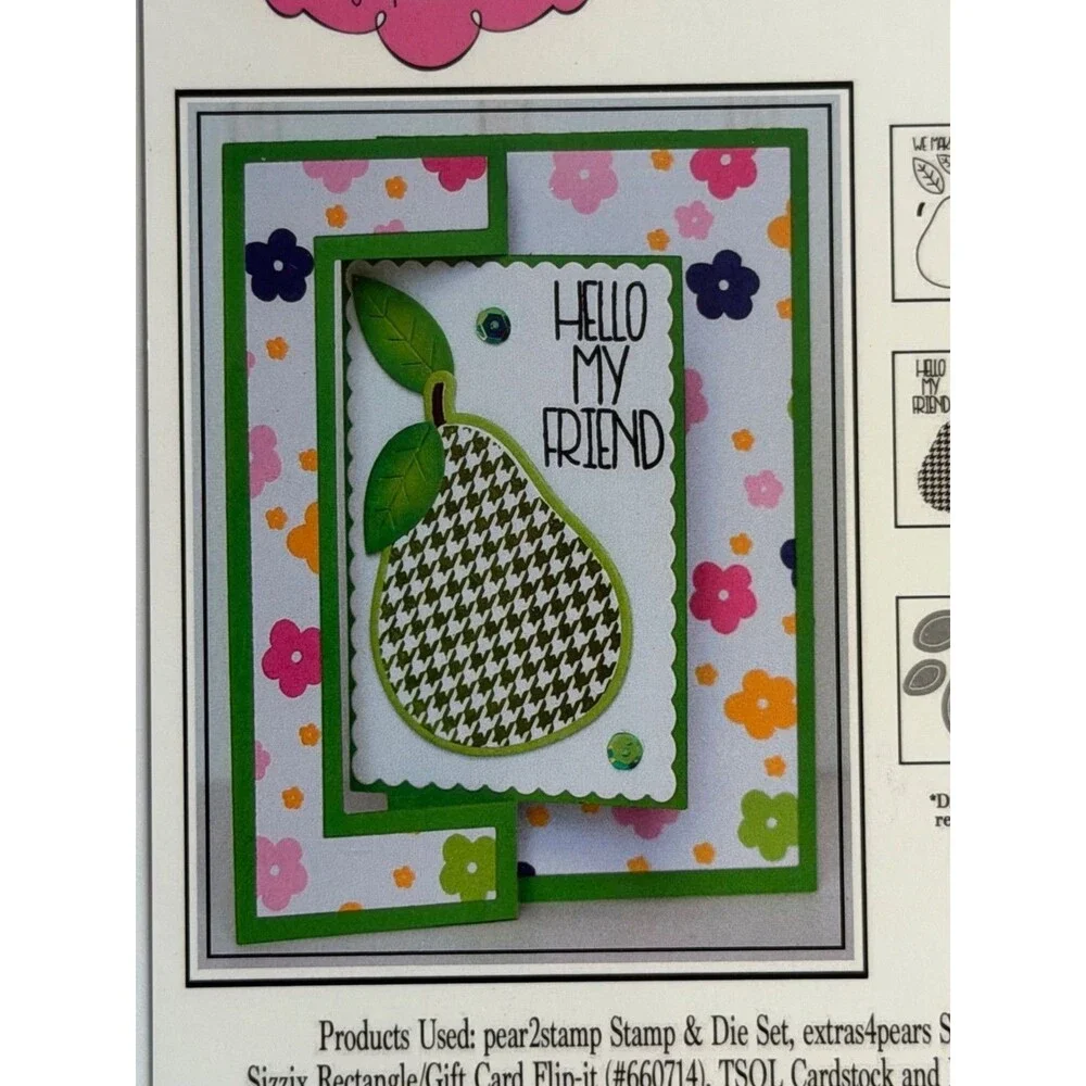 The Stamps Of Life Pear2Stamp Clear Stamps Set For Cardmaking & Scrapbooking